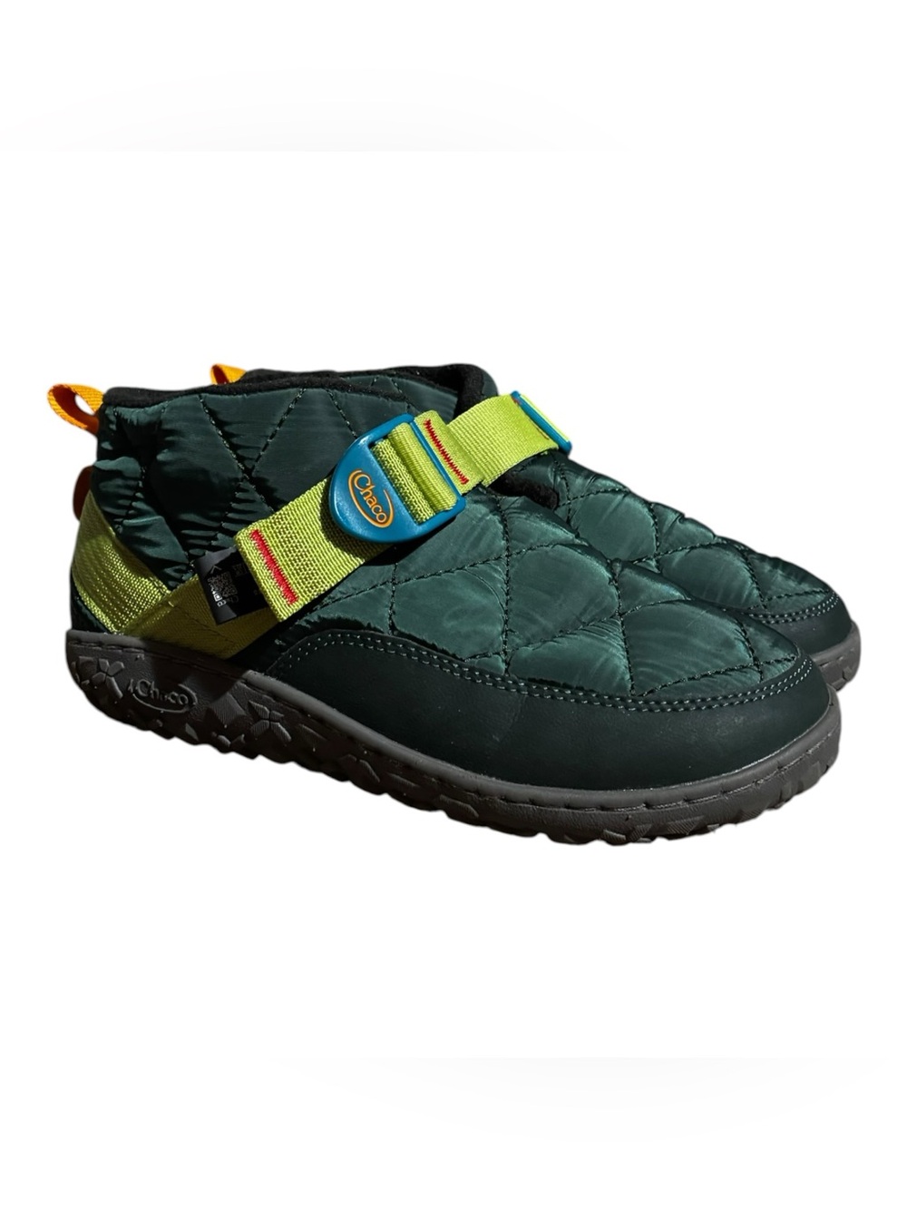 Chaco Kids Ramble Puff Green Slip on Booties Kids Size 5